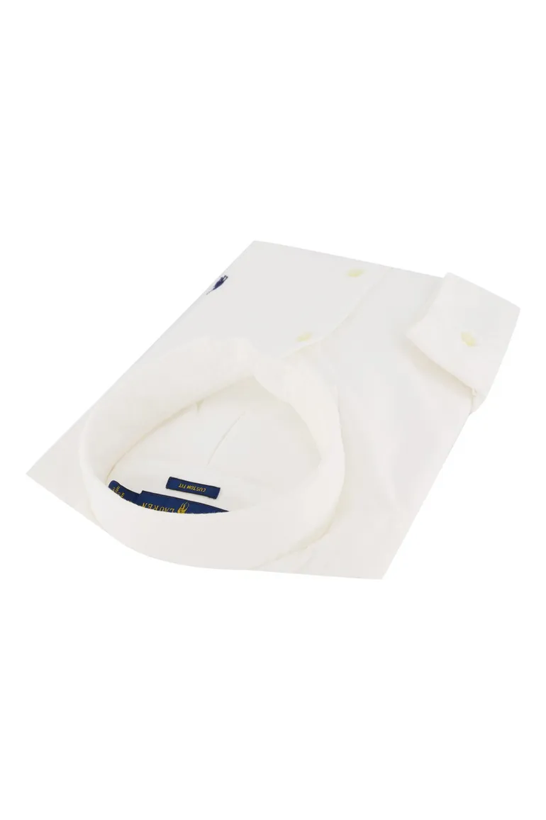Wit overhemd heren Ralph Lauren Custom Fit