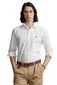 Polo Ralph Lauren casual overhemd normale fit wit effen katoen
