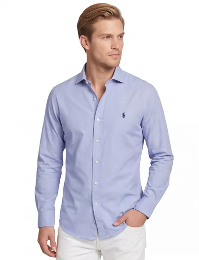 Polo Ralph Lauren Ralph Lauren overhemd Slim Fit lichtblauw