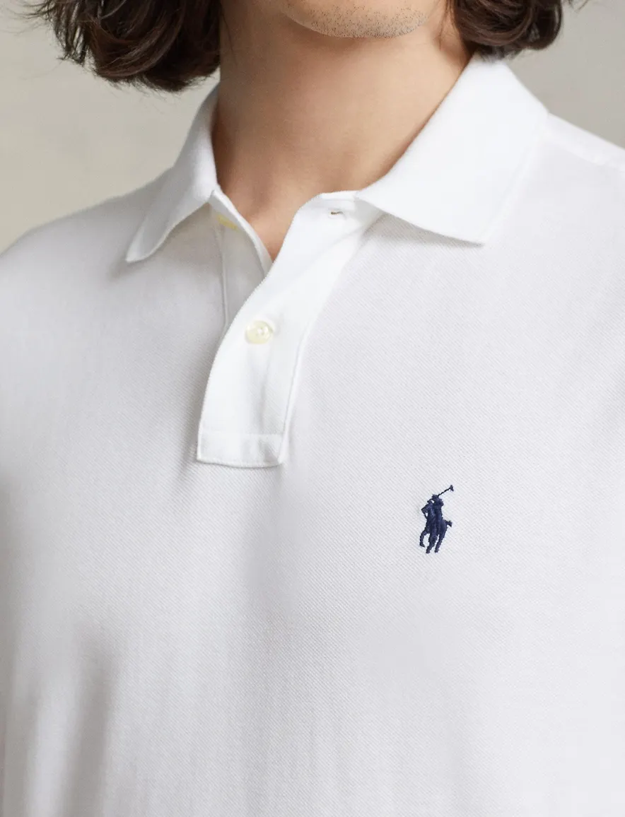 Lange mouwen polo Ralph Lauren wit met logo