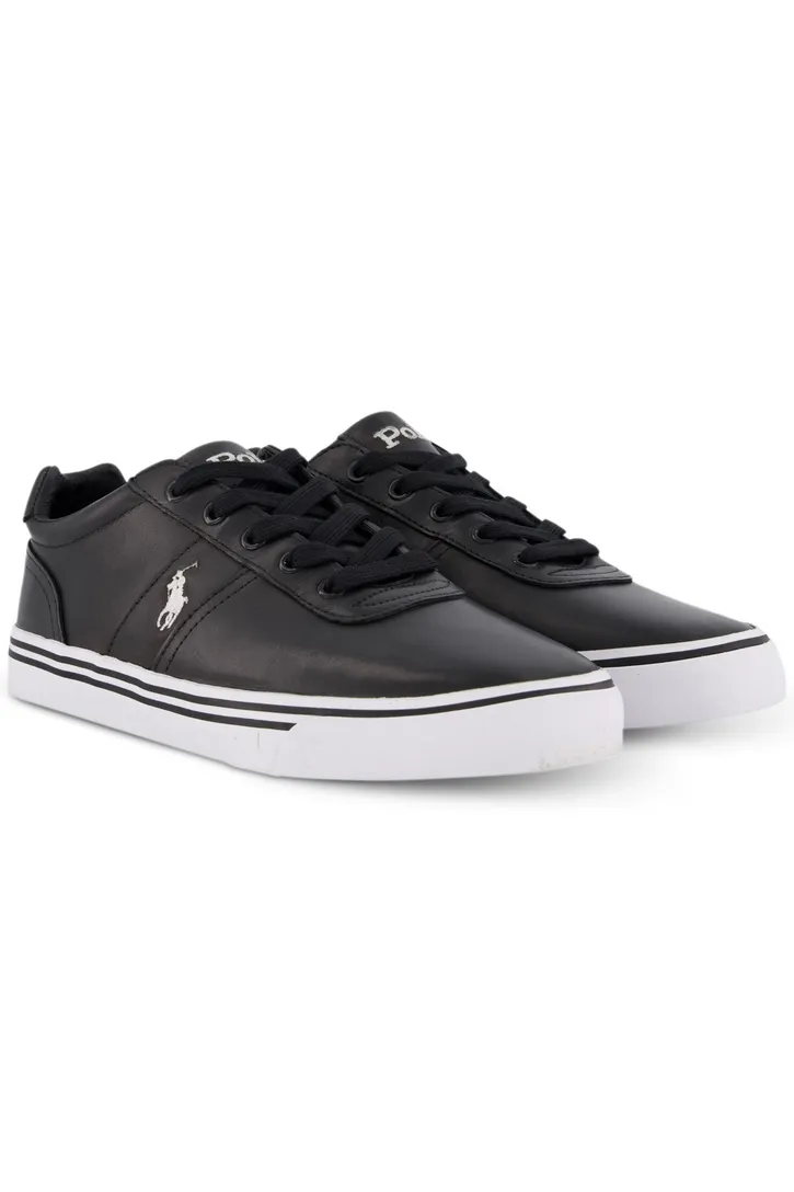 Ralph Lauren sneakers zwart leer Hanford