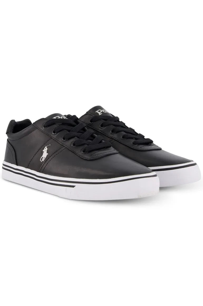 Sneakers Ralph Lauren leer zwart Hanford
