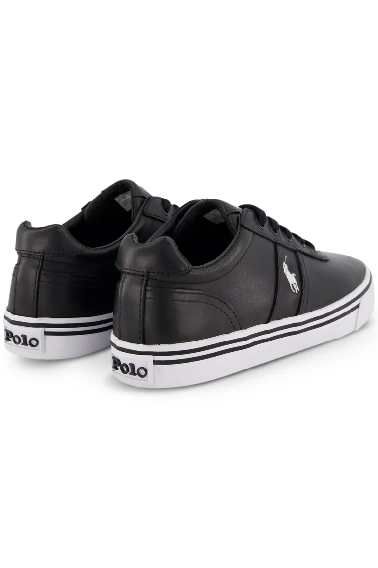 Sneakers Ralph Lauren leer zwart Hanford