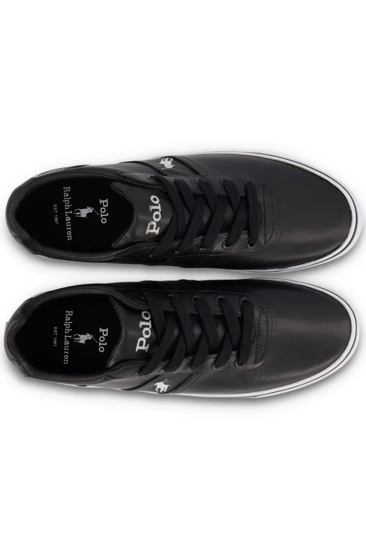 Ralph Lauren sneakers zwart leer Hanford