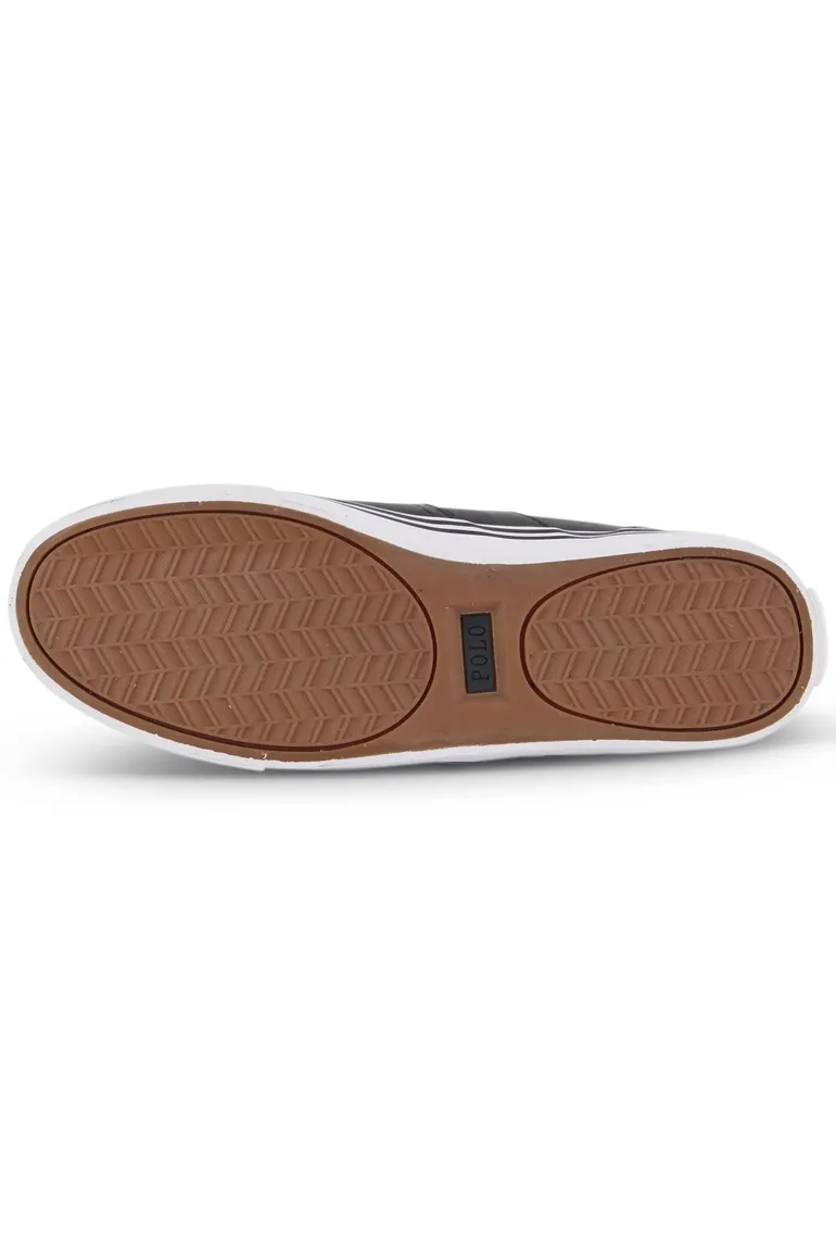 Sneakers Ralph Lauren leer zwart Hanford