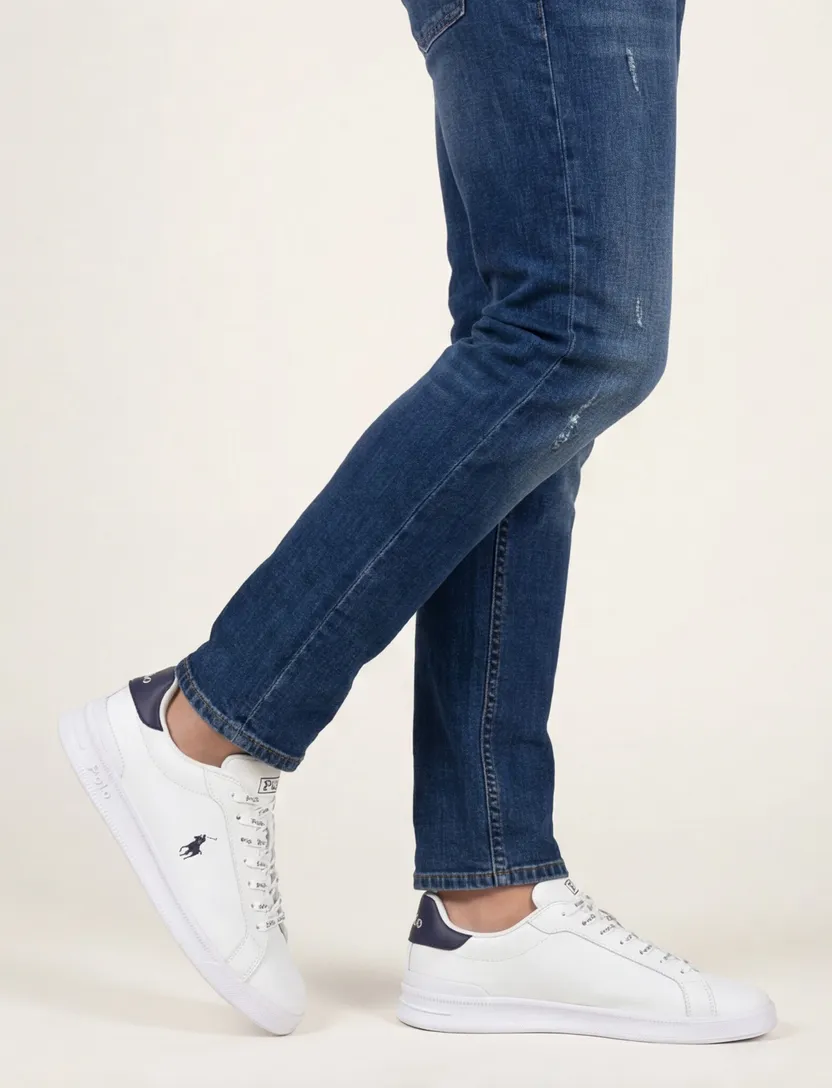 Polo Ralph Lauren sneakers effen leer wit