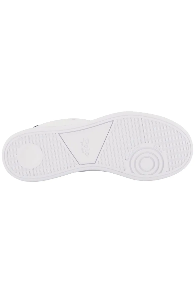 Polo Ralph Lauren leren sneakers wit effen
