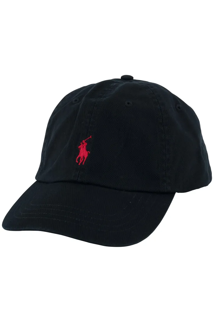 Polo Ralph Lauren met rode logo cap effen