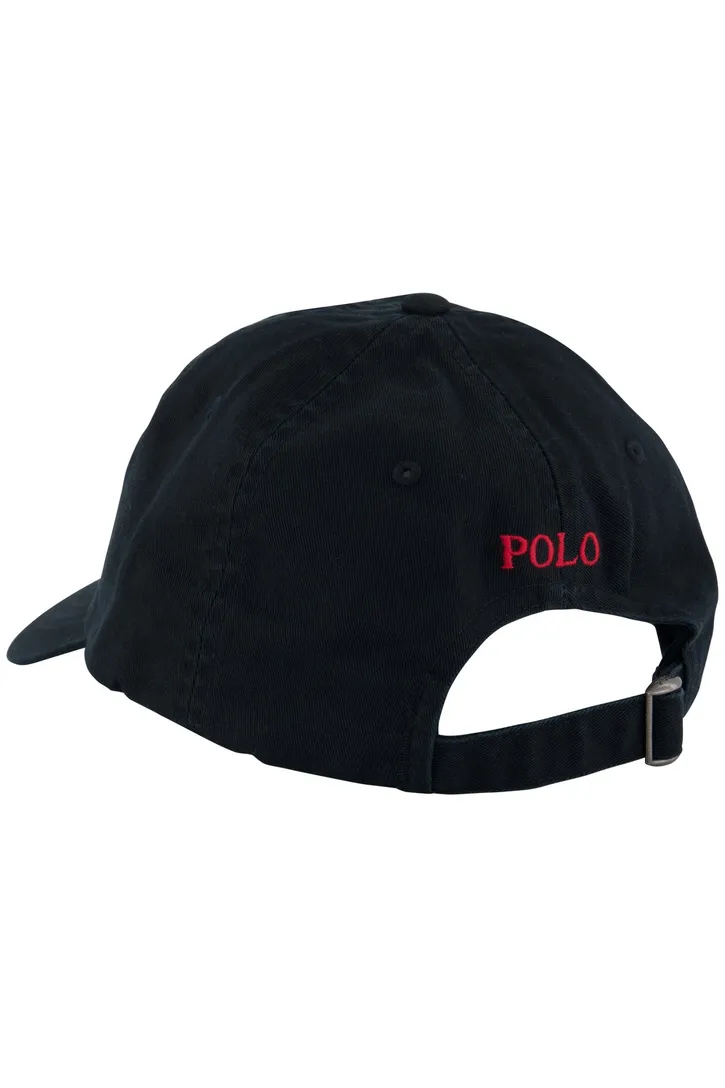 Polo Ralph Lauren met rode logo cap effen