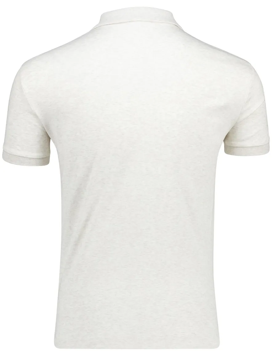 poloshirt korte mouw beige Polo Ralph Lauren Custom Slim Fit