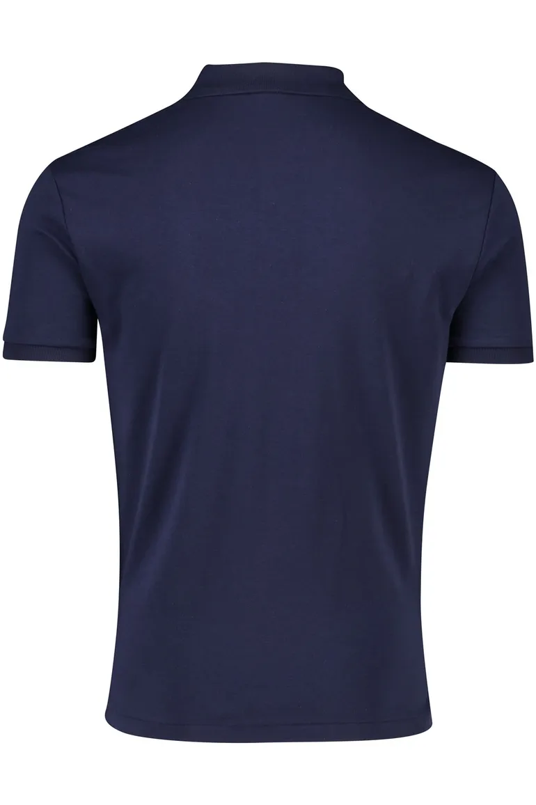 Polo Ralph Lauren polo custom slim fit navy 3-knoops katoen