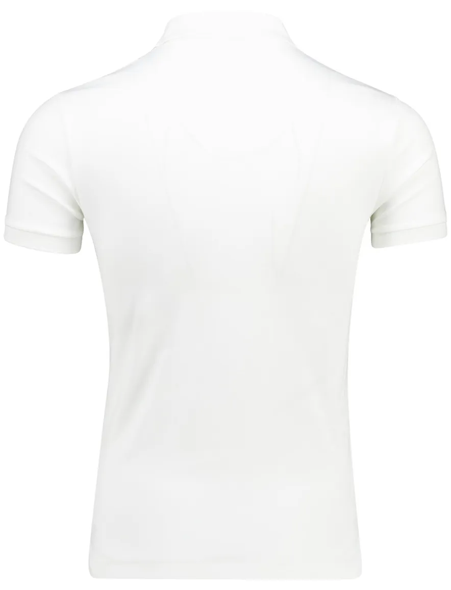 Polo Ralph Lauren Custom Slim Fit poloshirt korte mouw wit
