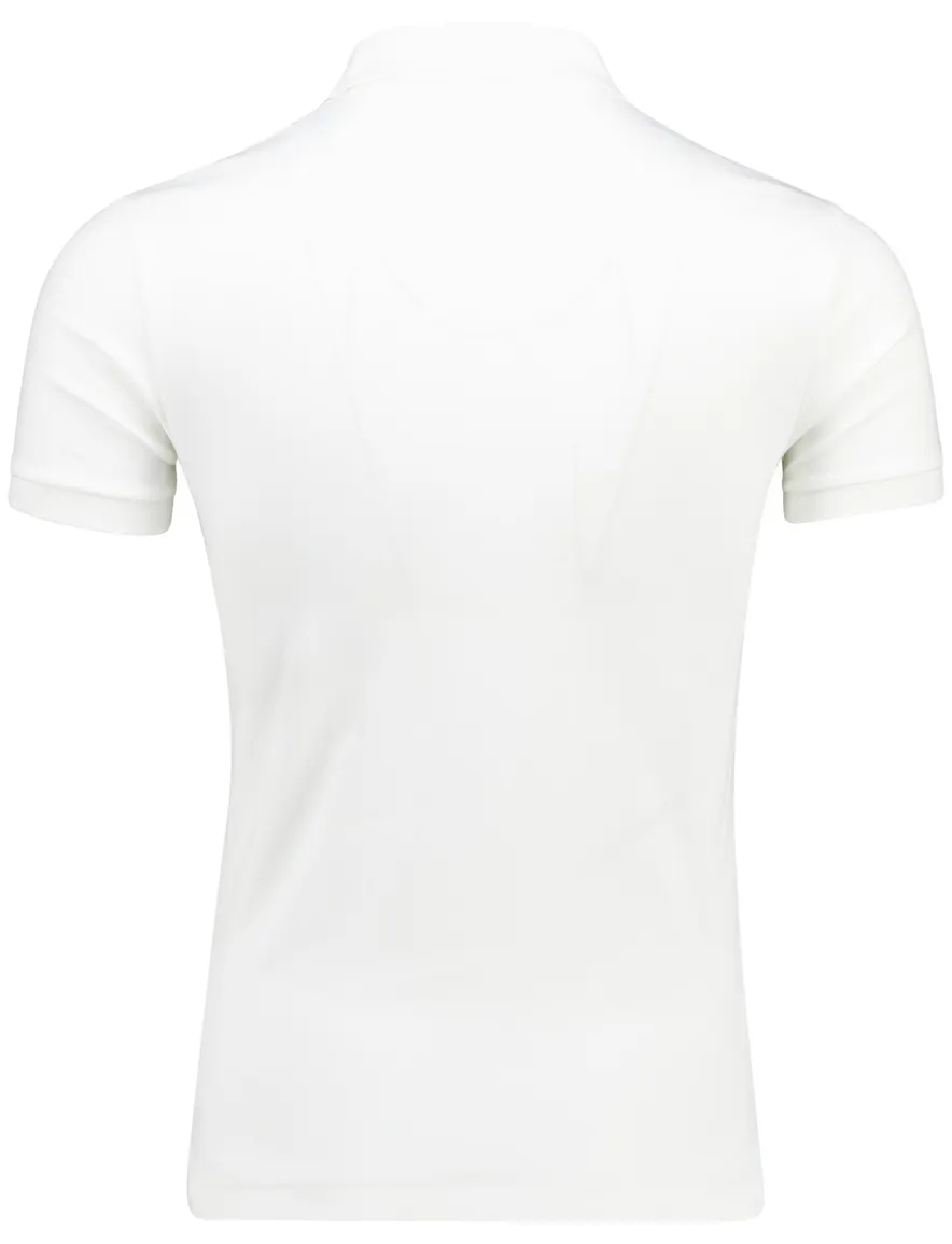 Polo Ralph Lauren Custom Slim Fit poloshirt korte mouw wit