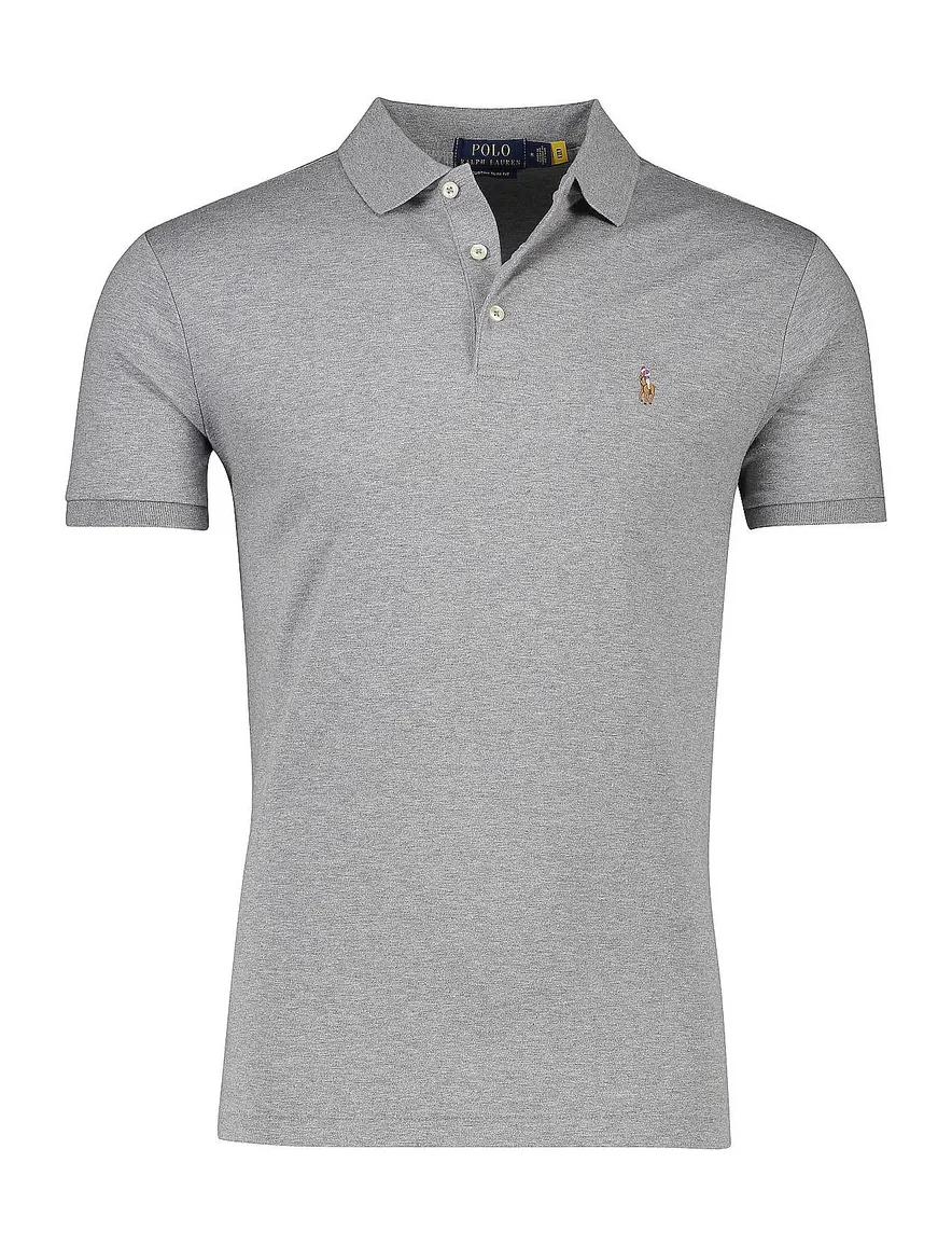 Ralph Lauren polo grijs custom slim fit