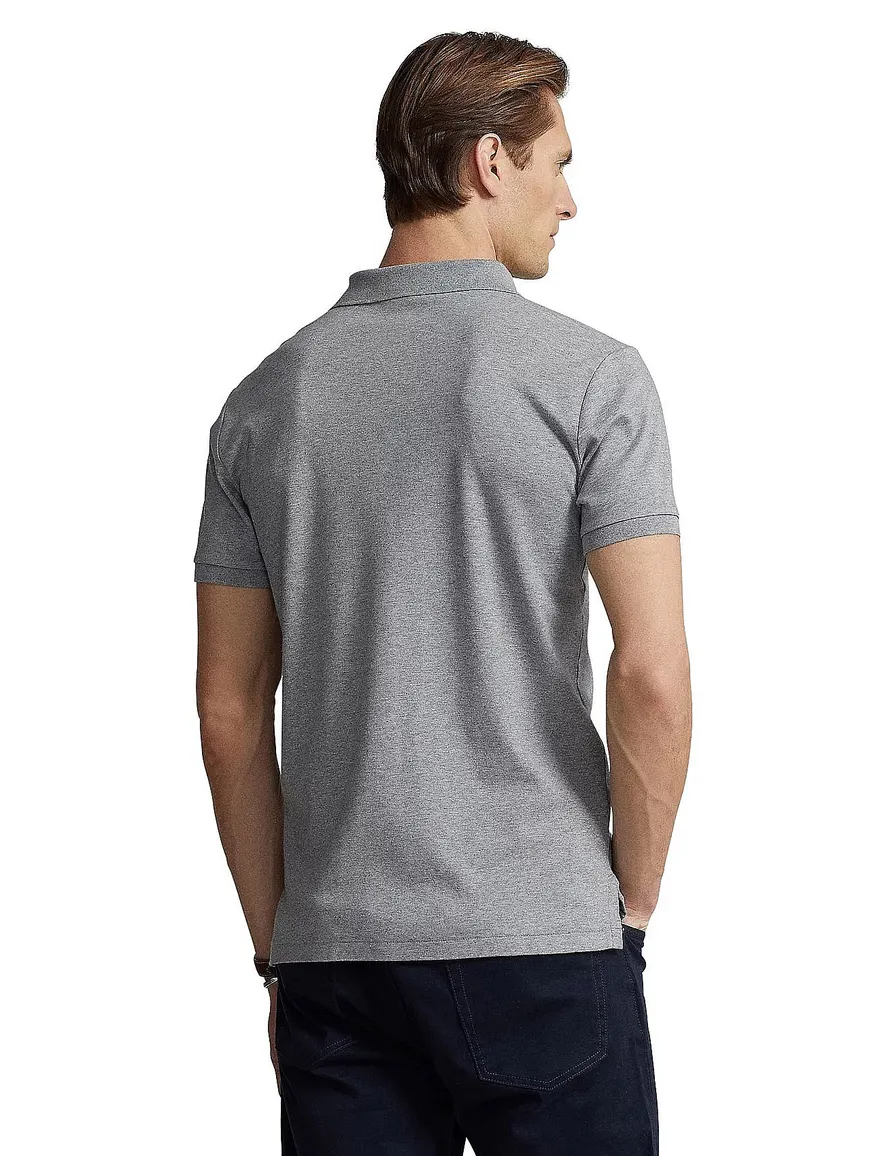 Ralph Lauren polo grijs custom slim fit