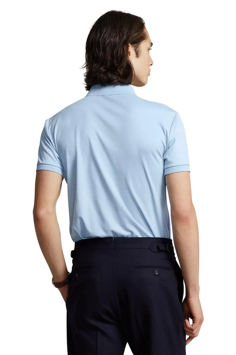 Ralph Lauren polo lichtblauw custom slim fit