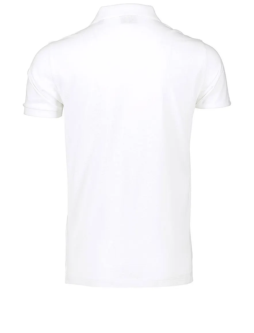 Gant polo normale fit wit effen katoen