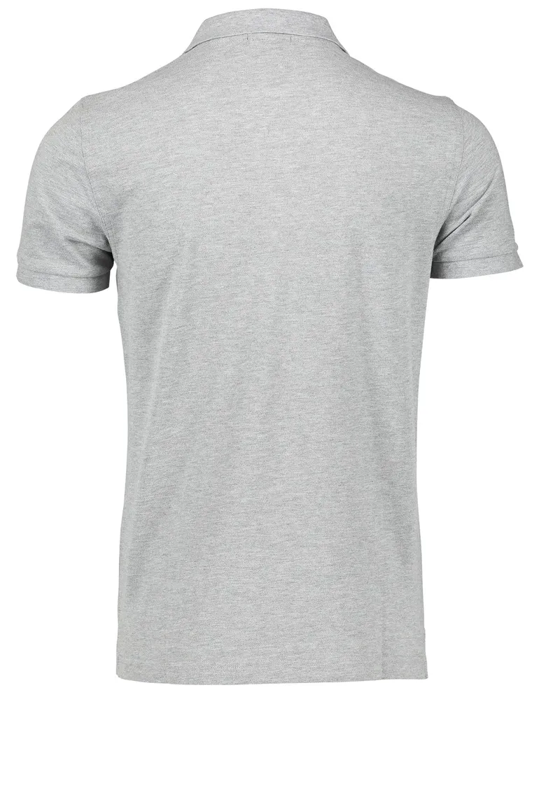 Polo Gant Regular Fit grijs melange