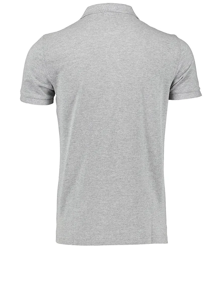 Polo Gant Regular Fit grijs melange