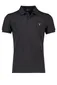 polo Gant zwart effen katoen normale fit