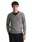 Gant trui grijs v-hals regular fit