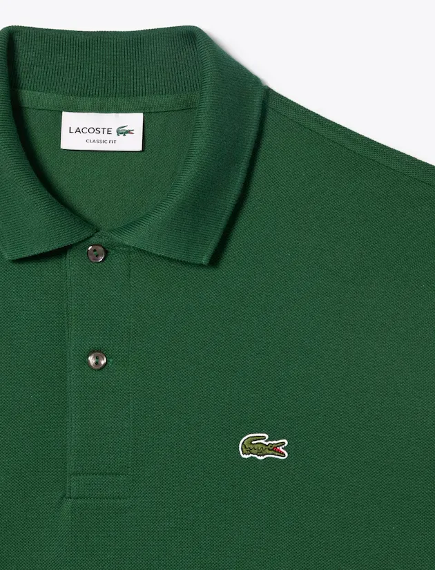 Lacoste polo Classic Fit piqué groen