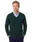 Alan Paine trui tartan green classic fit lamswol
