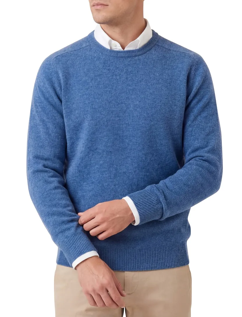 Alan Paine trui jeans ronde hals