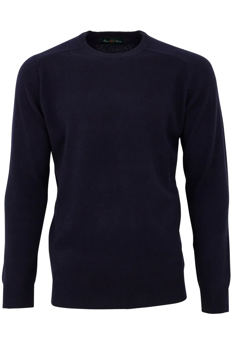 Alan Paine pullover navy Dorset classic fit ronde hals