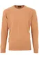 Alan Paine pullover lamswol camel lamswol ronde hals