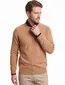 Alan Paine trui light oranje classic fit ronde hals