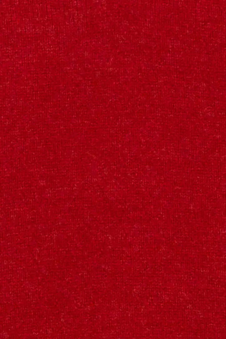 Alan Paine trui v-hals rood lamswol