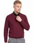 Alan Paine trui v-hals bordeaux wijde fit gemêleerd lamswol