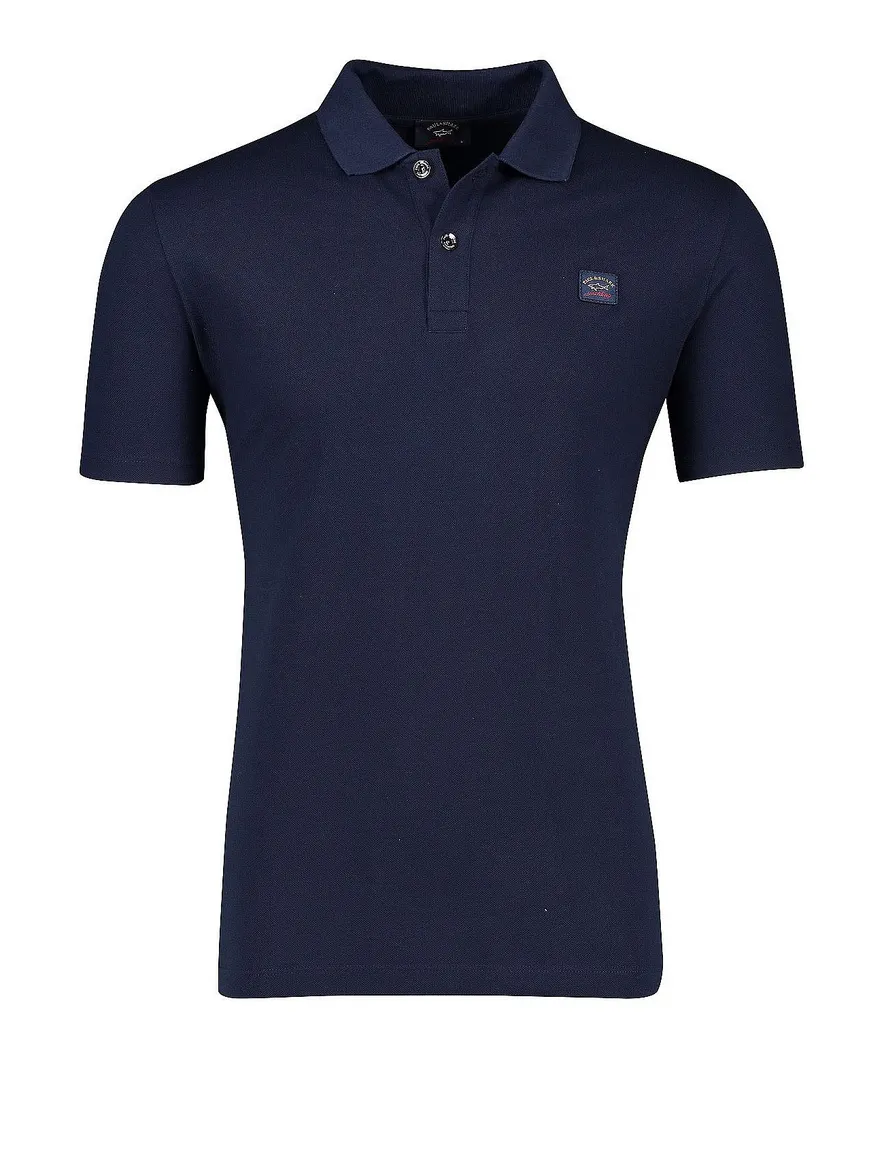 Paul & Shark polo katoen donkerblauw