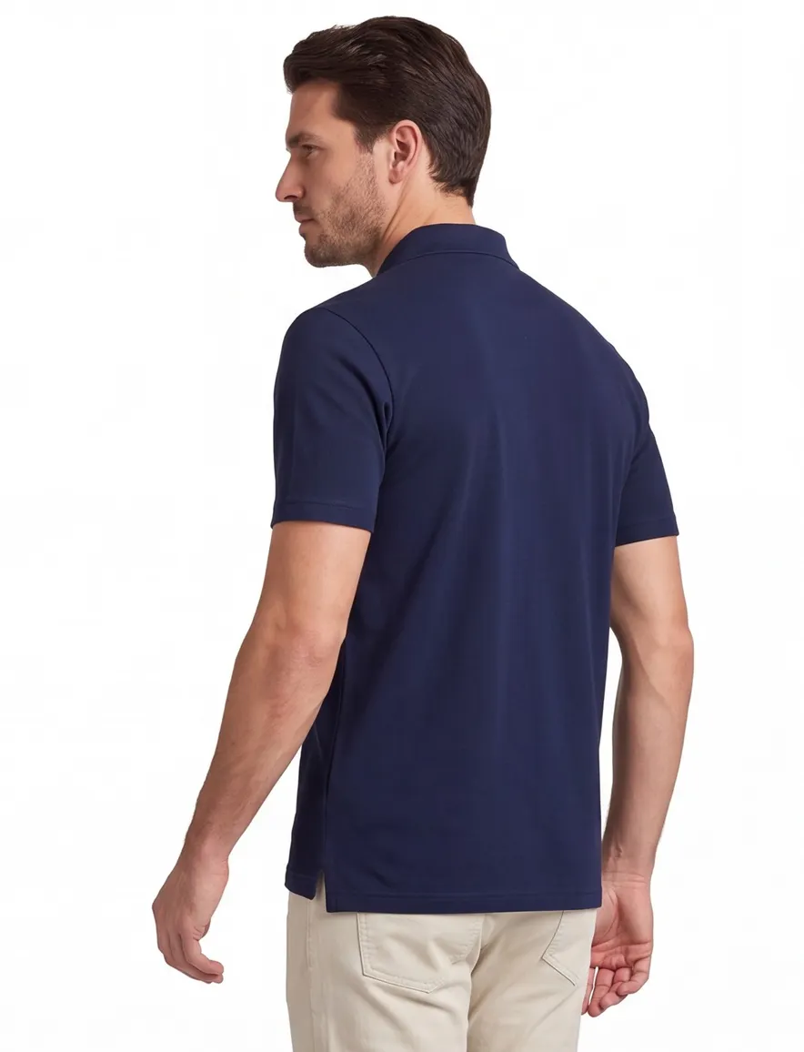 Paul & Shark polo katoen donkerblauw