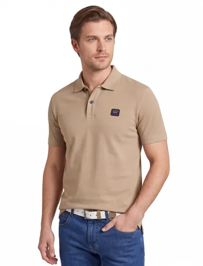 Paul & Shark Paul & Shark katoenen polo beige