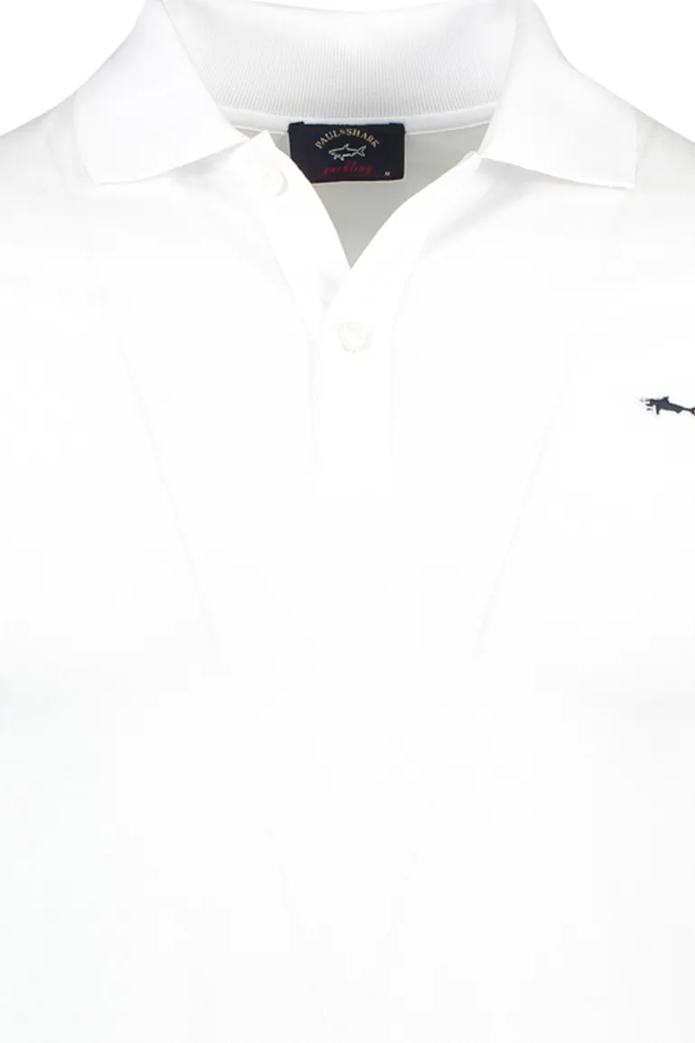 Poloshirt wit Paul & Shark katoen