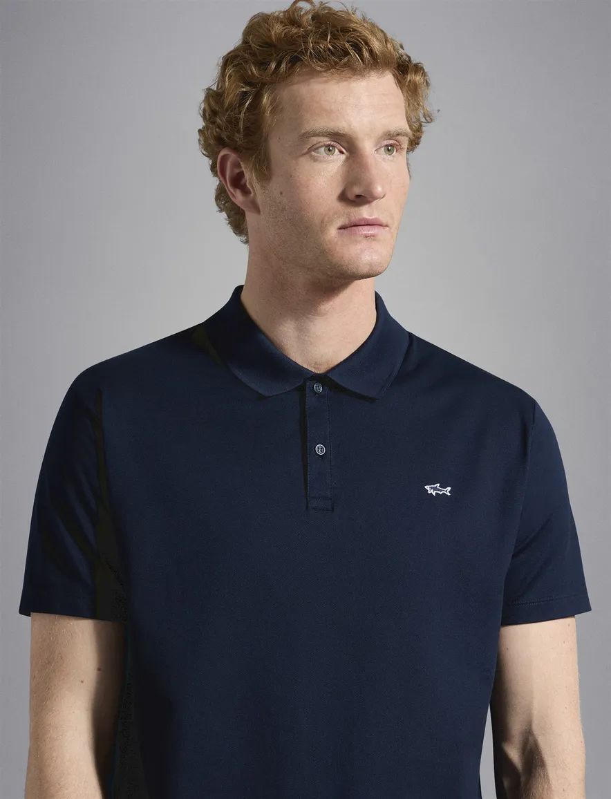 Paul & Shark polo katoen navy
