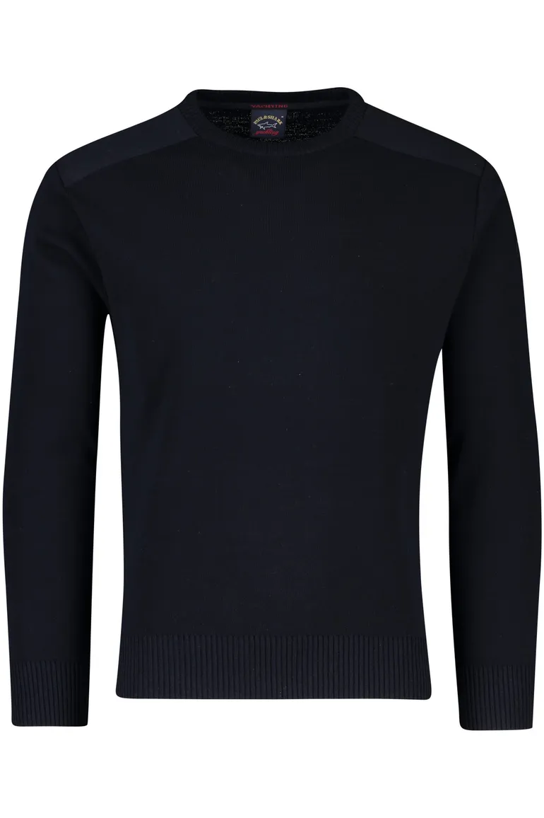 Paul & Shark trui donkerblauw effen