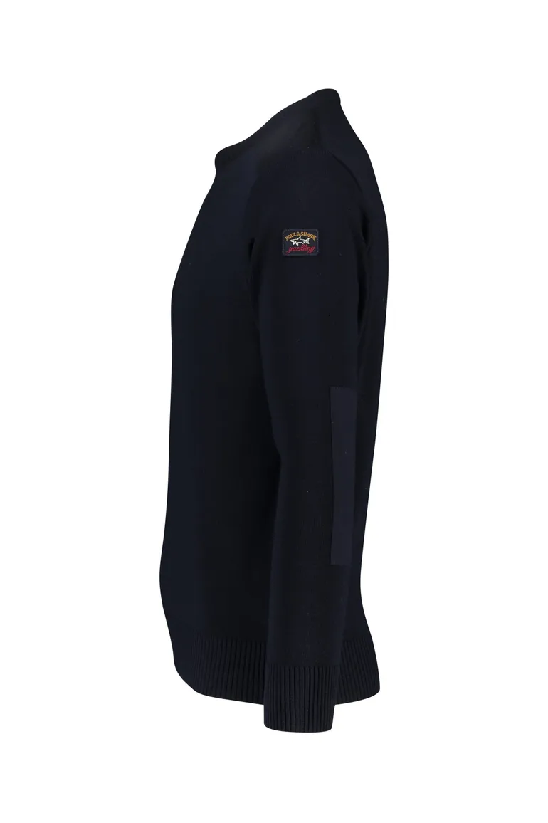 Paul & Shark trui donkerblauw effen