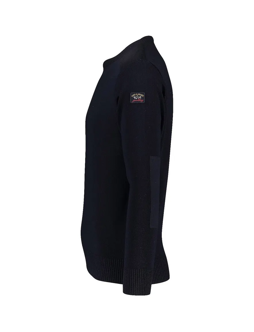 Paul & Shark trui donkerblauw effen
