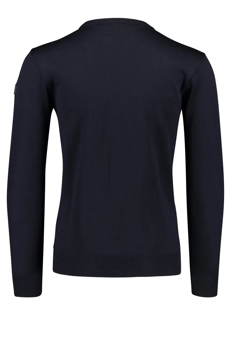 Paul & Shark pullover merino navy ronde hals