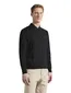 Paul & Shark merino polo lange mouw zwart