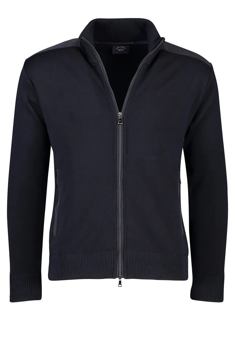 Paul & Shark vest rits wol navy