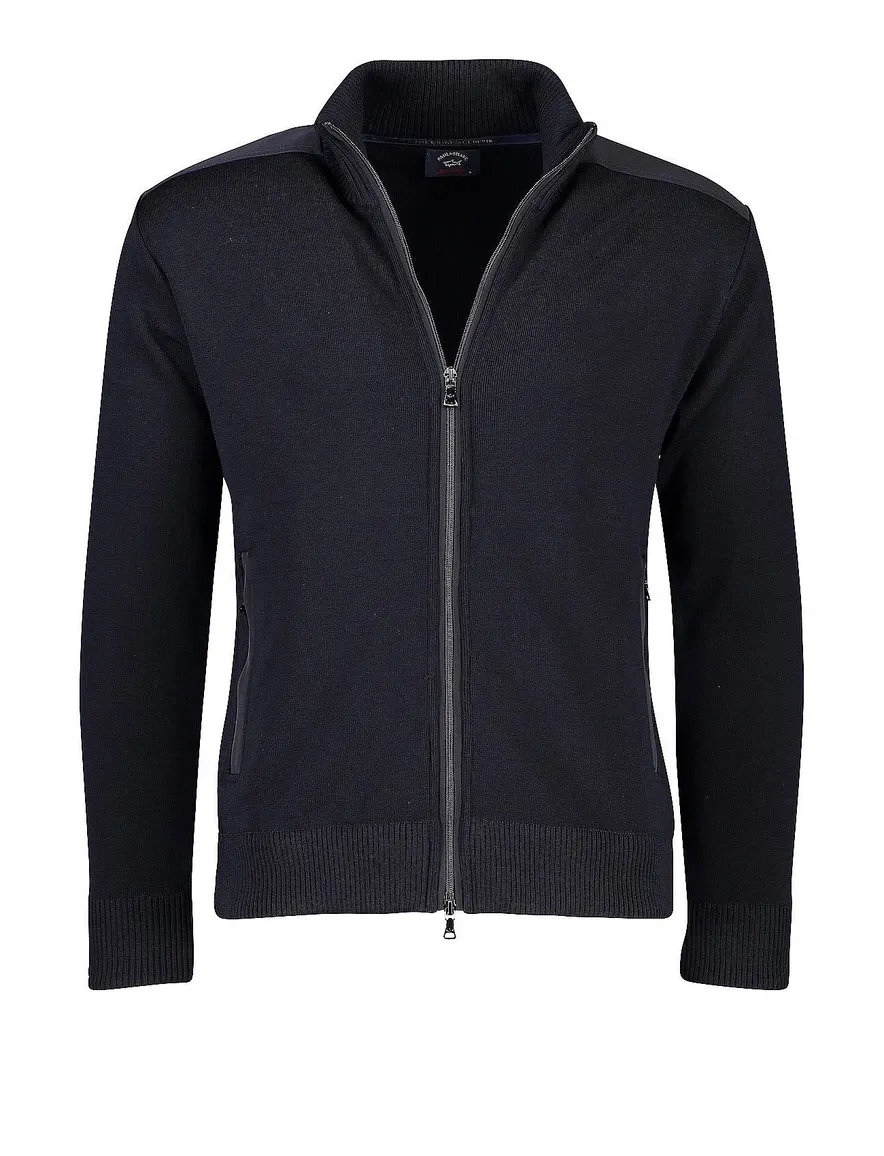 Paul & Shark vest rits wol navy