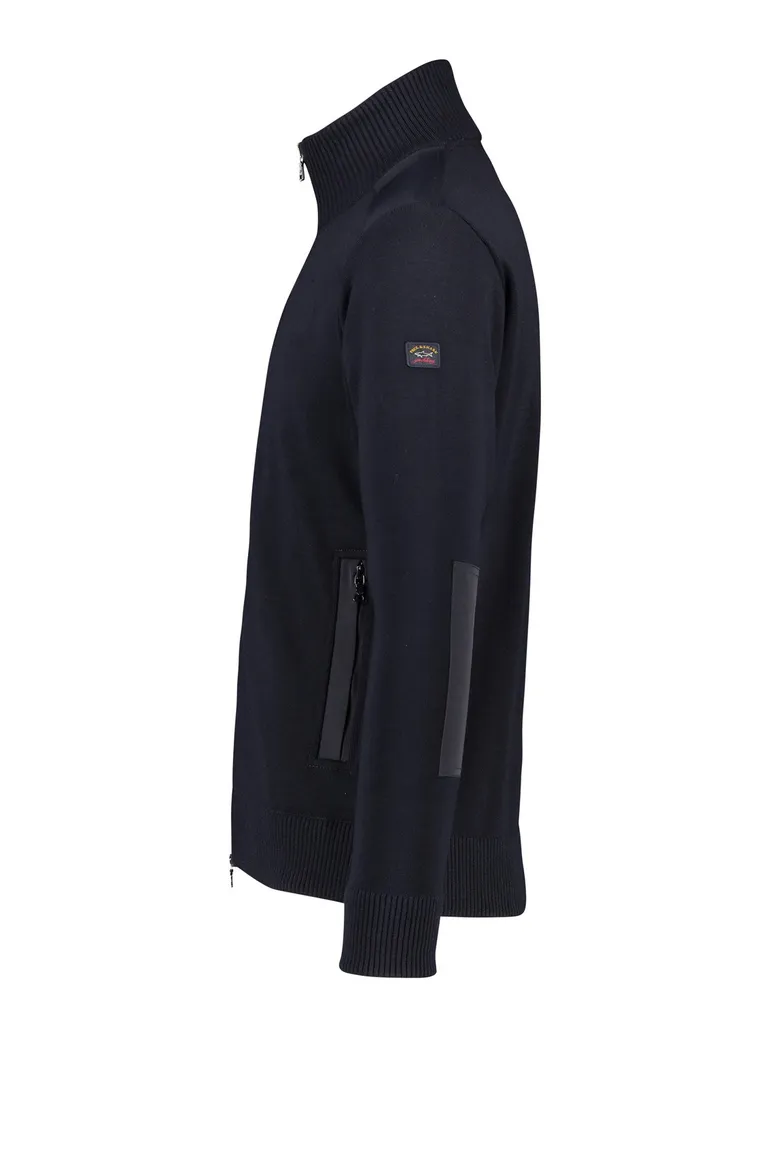 Paul & Shark vest rits wol navy