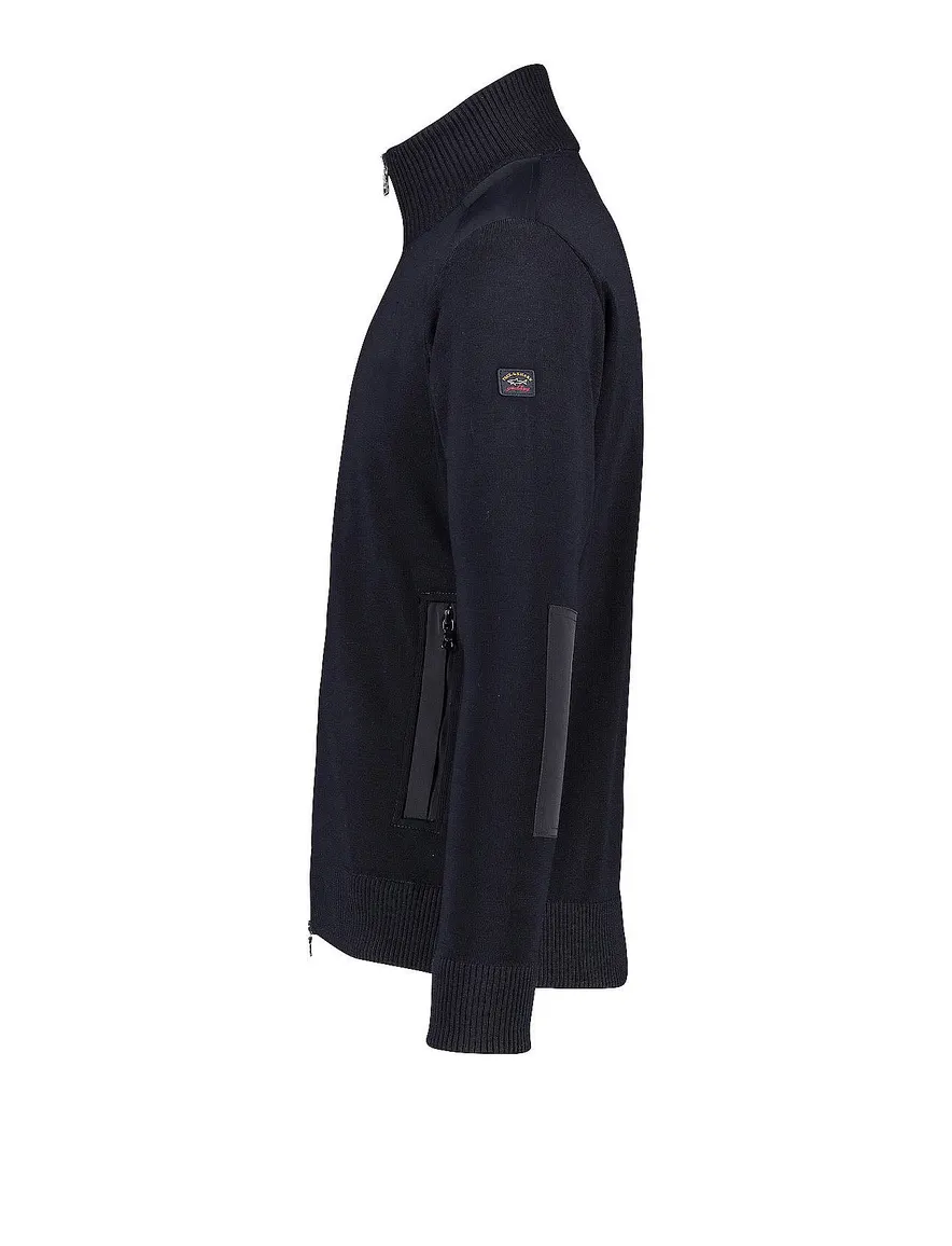 Paul & Shark vest rits wol navy