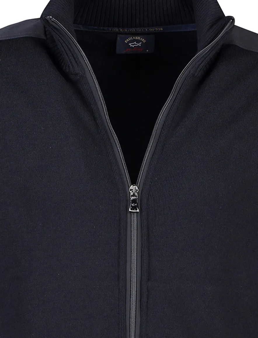 Paul & Shark vest rits wol navy