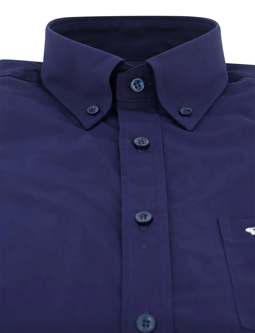 Paul & Shark overhemd donkerblauw met borstzak