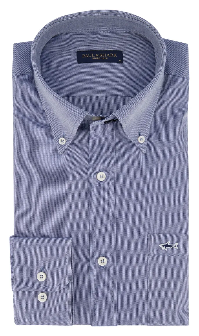 Overhemd Paul & Shark blauw button down